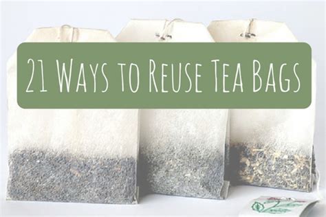 what to do with used tea bags